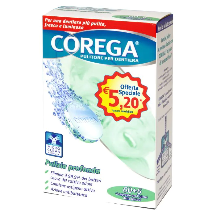 Corega pulizia prf 60+6 ofs