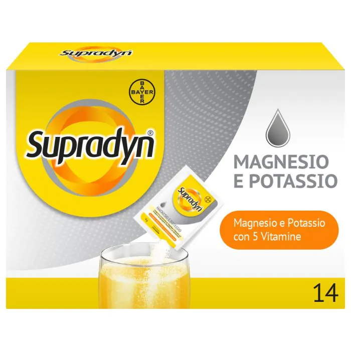 Supradyn Magnesio e Potassio Integratore Vitamine e Minerali 14 Bustine Supradyn Magnesio e Potassio Integratore Vitamine e Minerali 14 Bustine