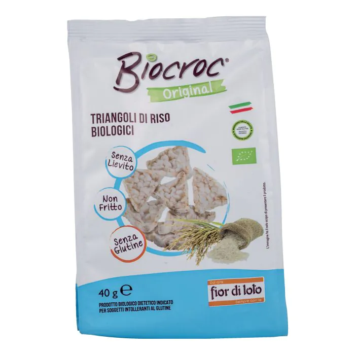 Biocroc triangoli di riso bio 40 g Biocroc triangoli di riso bio 40 g