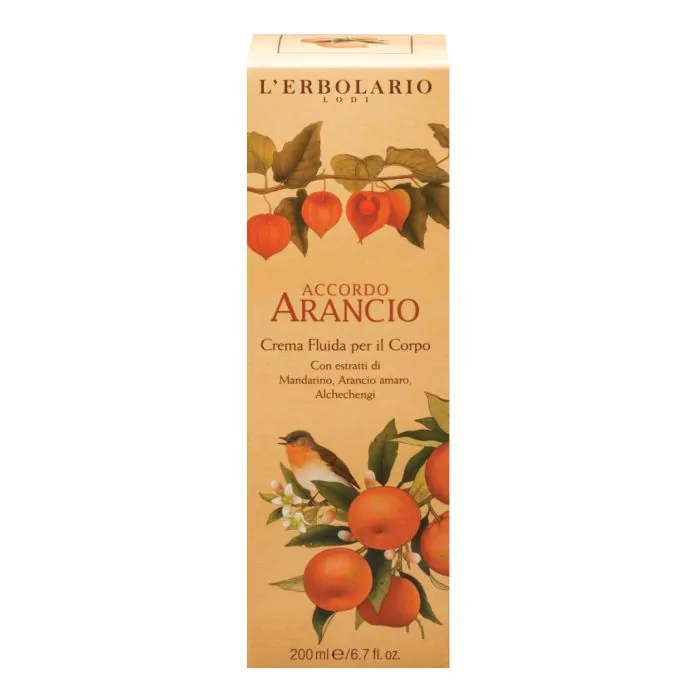 Arancio crema fluida per il corpo 200 ml Arancio crema fluida per il corpo 200 ml