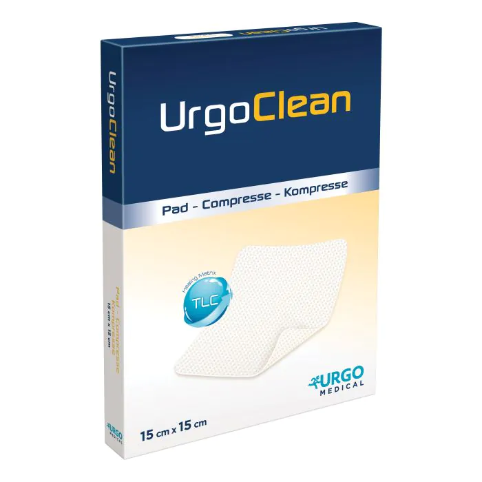 Medicazione tnt assorbente gelificante urgoclean 15x15cm 10 pezzi Medicazione tnt assorbente gelificante urgoclean 15x15cm 10 pezzi