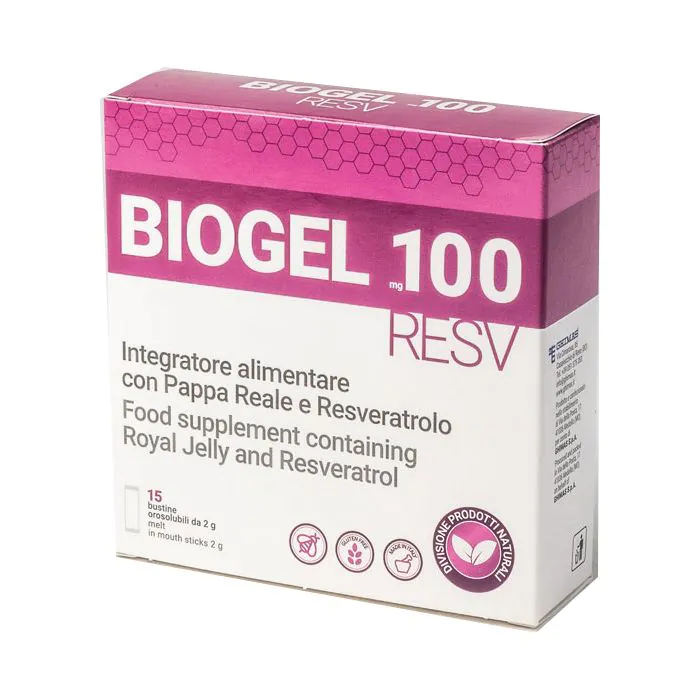 Biogel resv 100mg 15 Bustine Biogel resv 100mg 15 Bustine