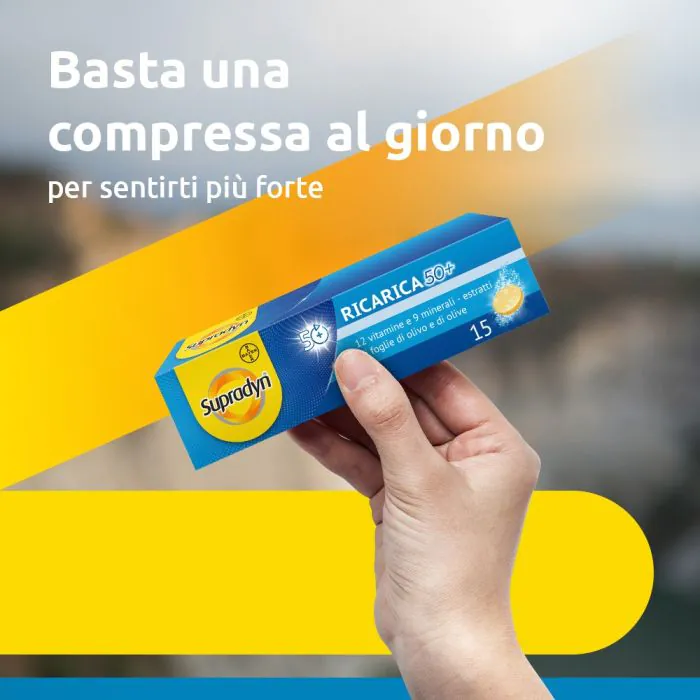 Supradyn Ricarica 50+ Integratore Vitamine e Minerali 15 Compresse