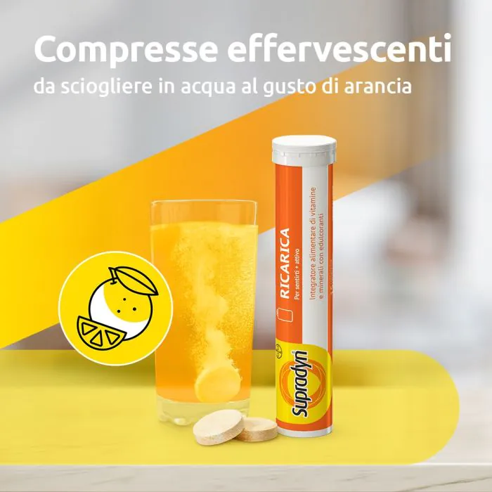 Supradyn Ricarica Integratore Multivitaminico e Minerali 30 Compresse Effervescenti