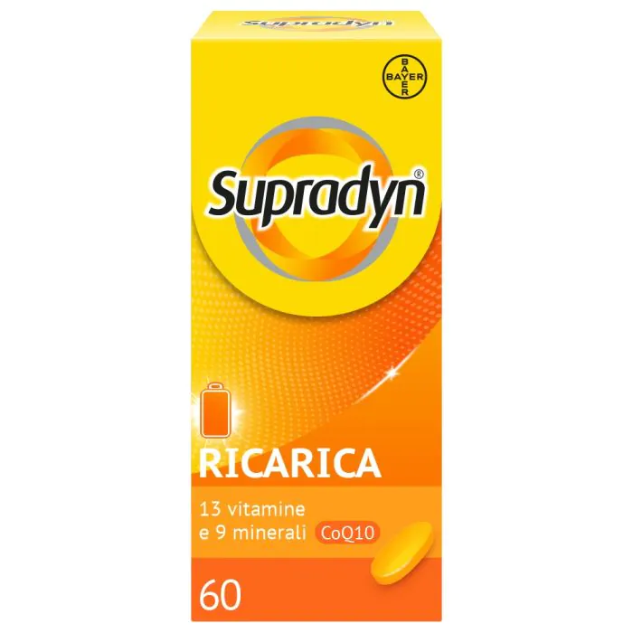 Supradyn Ricarica Integratore Multivitaminico e Minerali 60 Compresse Supradyn Ricarica Integratore Multivitaminico e Minerali 60 Compresse
