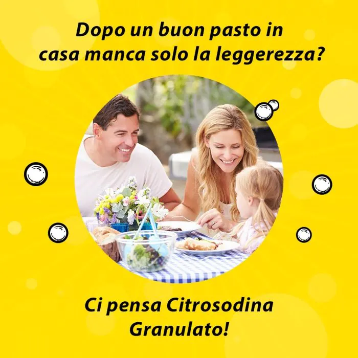 Citrosodina Granulato Effervescenti Digestivo contro Pesantezza di Stomaco, 150g