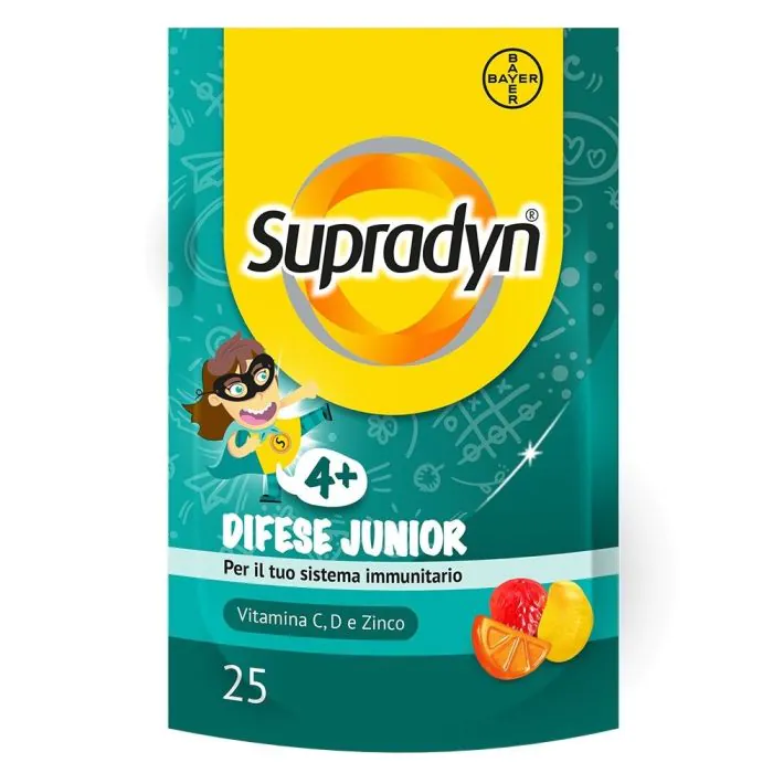Supradyn Difese Junior Integratore per Bambini 25 Caramelle Gommose