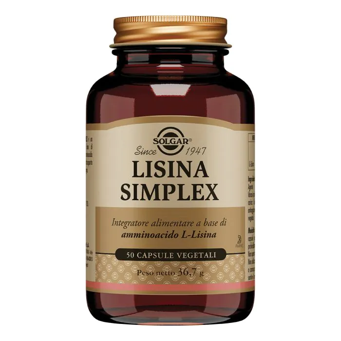 Lisina simplex 50 capsule vegetali Lisina simplex 50 capsule vegetali