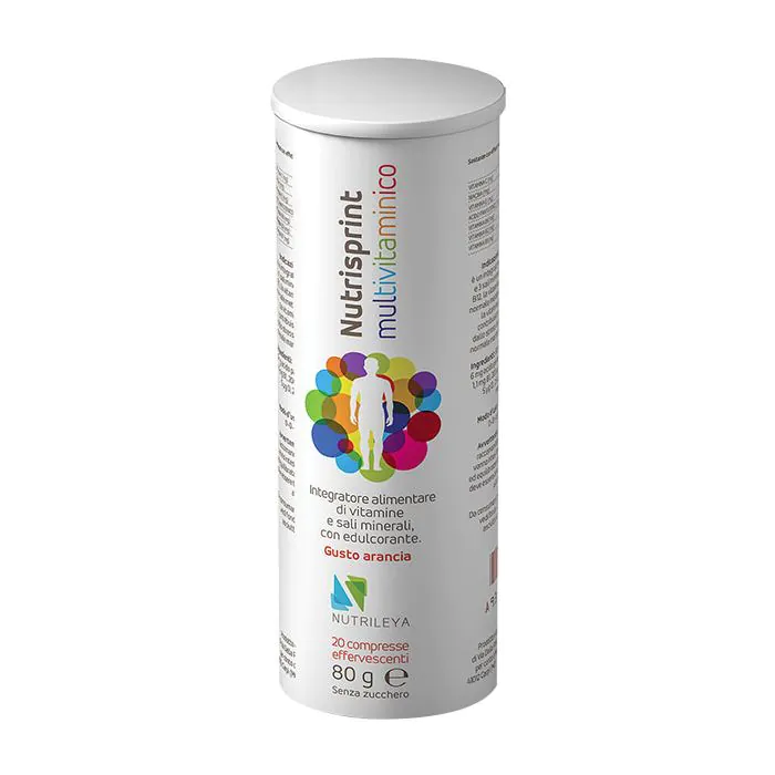 Nutrisprint multivitaminico 20 compresse effervescenti 80 g senza zucchero