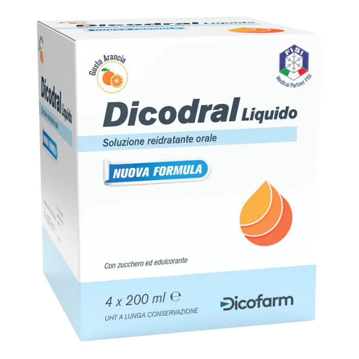 Dicodral Liquido Alimento Liquido Reidratante Orale 4x200 ml Dicodral Liquido Alimento Liquido Reidratante Orale 4x200 ml