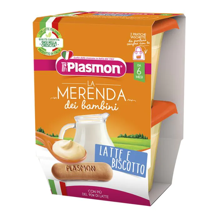 Plasmon Merenda Latte-Biscotti 2x120g Plasmon Merenda Latte-Biscotti 2x120g