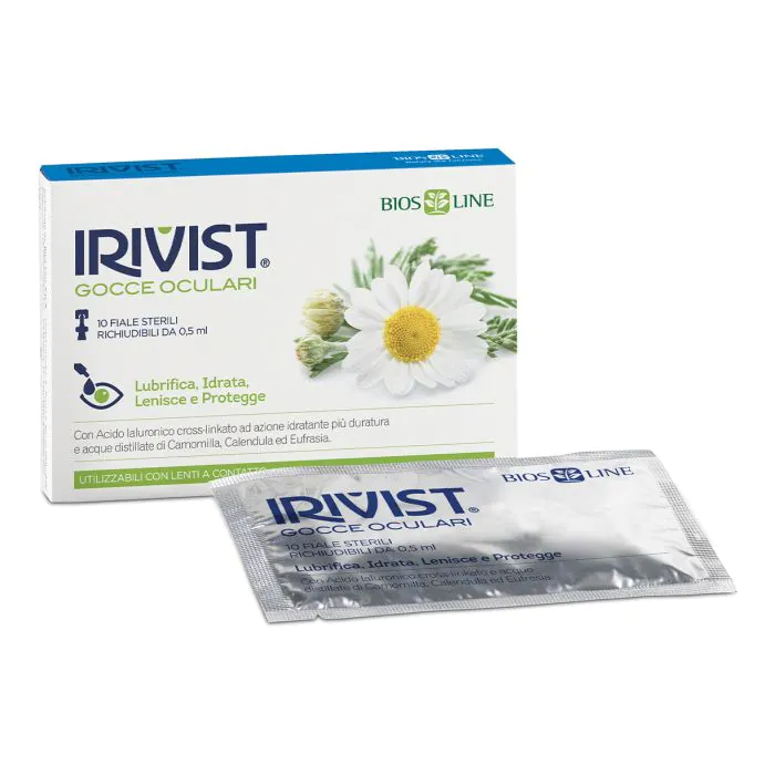 Irivist Gocce Monodose Acido Ialuronico 10 Fiale Richiudibili Da 0,5ml Irivist Gocce Monodose Acido Ialuronico 10 Fiale Richiudibili Da 0,5ml