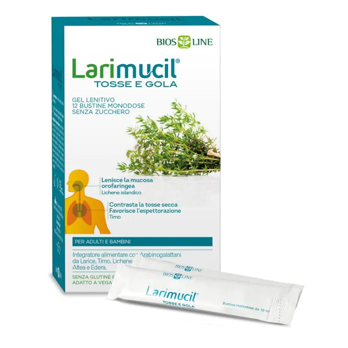 Larimucil tosse gola 12bs 10ml Larimucil tosse gola 12bs 10ml