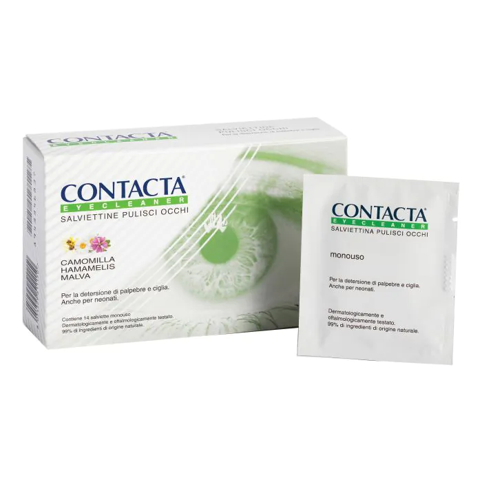 Contacta eyecleaner 14 salviettine pulisci occhi Contacta eyecleaner 14 salviettine pulisci occhi