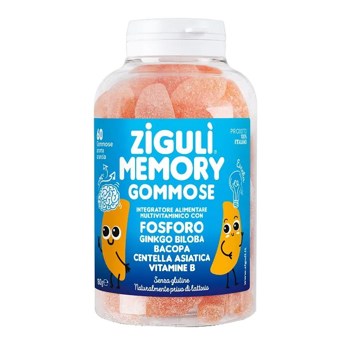Zigulì Memory Integratore Multivitaminico Con Fosforo 60 Gommose Zigulì Memory Integratore Multivitaminico Con Fosforo 60 Gommose