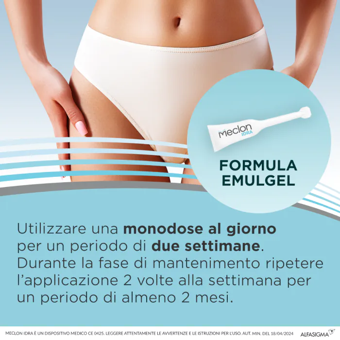 Meclon Idra Emulgel Idratante Vaginale 7 Monodose 5 ml