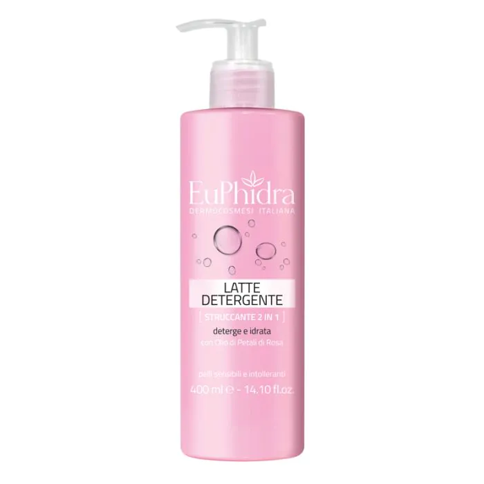 Euphidra Latte Detergente Struccante Viso e Occhi 2 In 1 400 ml Euphidra Latte Detergente Struccante Viso e Occhi 2 In 1 400 ml