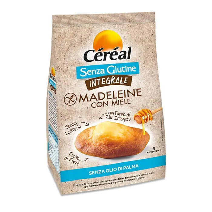 Cereal Senza Glutine Integrale Madeleine Con Miele 170 G Cereal Senza Glutine Integrale Madeleine Con Miele 170 G