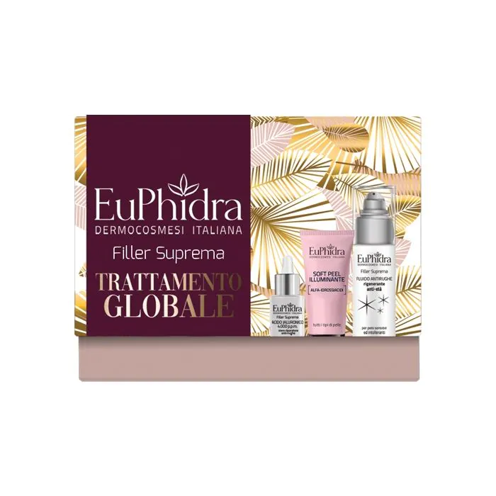 Euphidra filler suprema trattamento globale 1 acido jaluronico + 1 fluido antirughe + 1 mini maschera Euphidra filler suprema trattamento globale 1 acido jaluronico + 1 fluido antirughe + 1 mini maschera