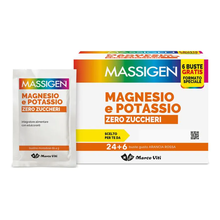 Magnesio Potassio Zero Zuccheri 24 Bustine + 6 Bustine