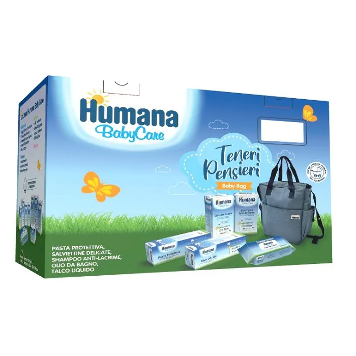 Teneri pensieri baby bag baby care pasta 100 ml + salviette 72 pezzi + olio da bagno 200 ml + shampoo 200 ml + talco liquido 100 ml Teneri pensieri baby bag baby care pasta 100 ml + salviette 72 pezzi + olio da bagno 200 ml + shampoo 200 ml + talco liquido 100 ml