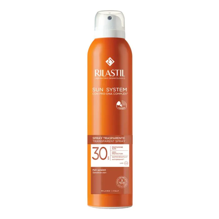 Rilastil Sun System Spray Solare Trasparente SPF 30 Protezione Corpo 200 ml Rilastil Sun System Spray Solare Trasparente SPF 30 Protezione Corpo 200 ml