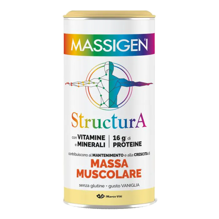 Massigen Structura Integratore Muscolare 50+ Vaniglia 252 g Massigen Structura Integratore Muscolare 50+ Vaniglia 252 g