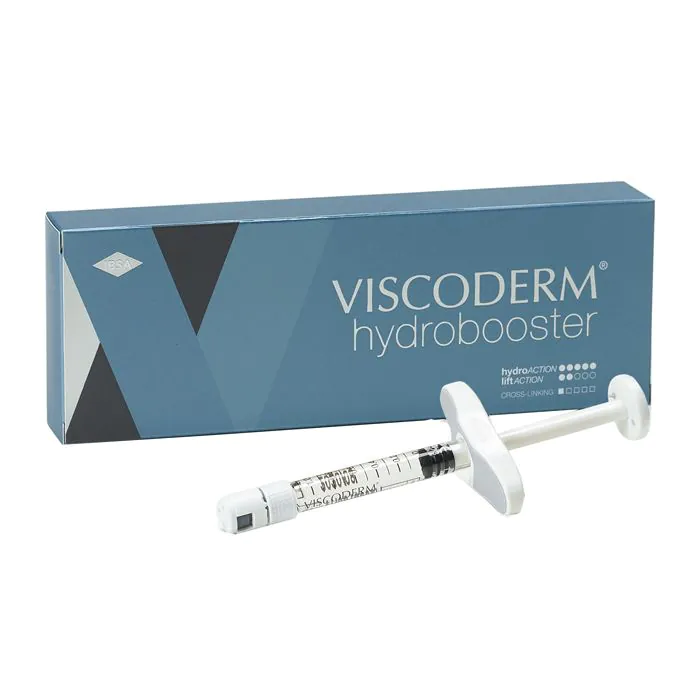 Siringa intra-dermica viscoderm hydrobooster acido ialuronico 25 mg/1,1 ml + aghi Siringa intra-dermica viscoderm hydrobooster acido ialuronico 25 mg/1,1 ml + aghi