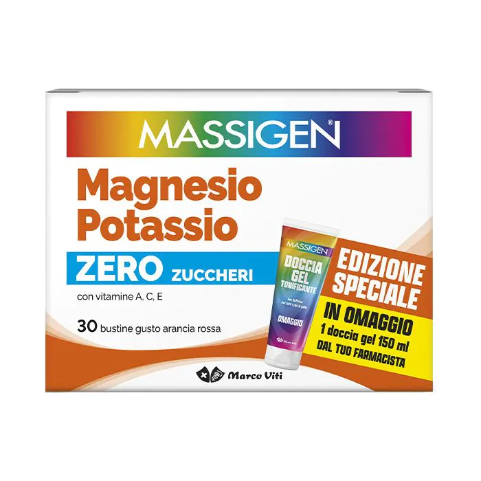 Massigen magnesio potassio senza zucchero 30 bustine edizione speciale 2025