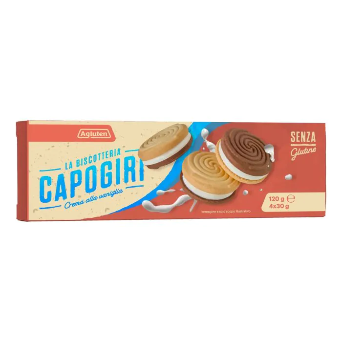 Agluten capogiri crema vaniglia 120 g Agluten capogiri crema vaniglia 120 g