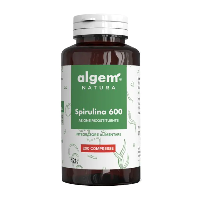 Algem Spirulina 600 Azione Ricostituente 200 Compresse Algem Spirulina 600 Azione Ricostituente 200 Compresse