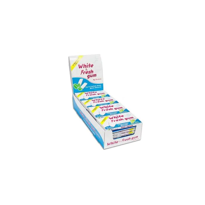Forhans gomma da masticare white&fresh gum 12 confetti gustomenta ghiaccio