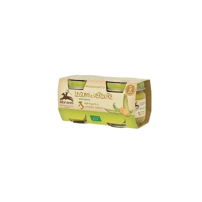 Alce omo legumi/verd.bio 2x80g Alce omo legumi/verd.bio 2x80g