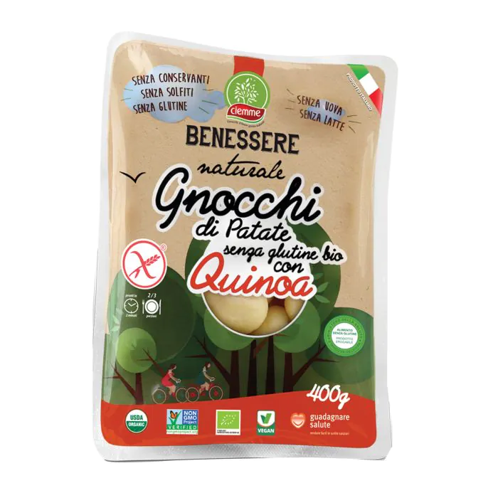 Benessere naturale gnocchi di patate con quinoa senza glutine bio 400 g Benessere naturale gnocchi di patate con quinoa senza glutine bio 400 g