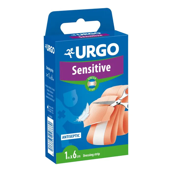 Cerotto da tagliare urgo sensitive stretch mt 1 x 6 cm Cerotto da tagliare urgo sensitive stretch mt 1 x 6 cm