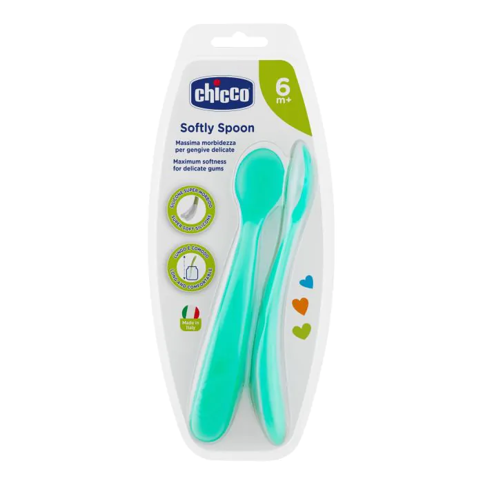 Chicco Cucchiao Siliconeicone Maschile +6m