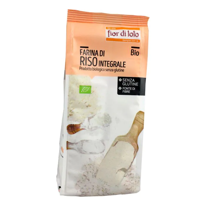 Farina Riso Integrale Senza Glutine Bio 375 G Farina Riso Integrale Senza Glutine Bio 375 G