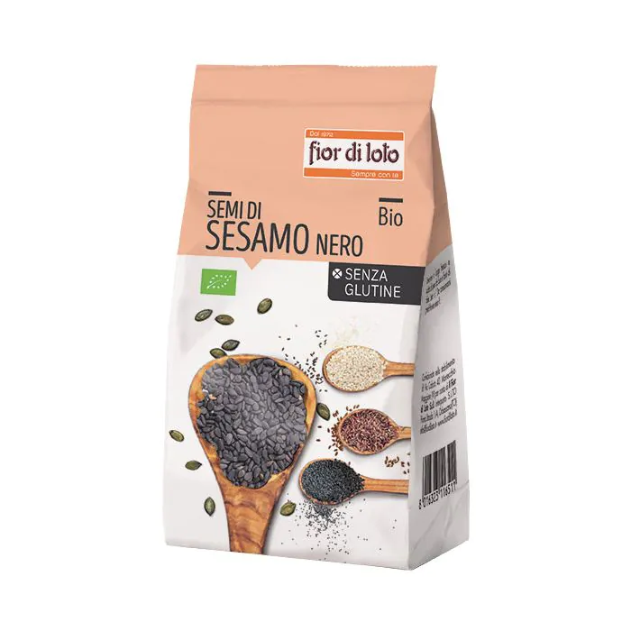 Semi di sesamo nero senza glutine bio 250 g Semi di sesamo nero senza glutine bio 250 g