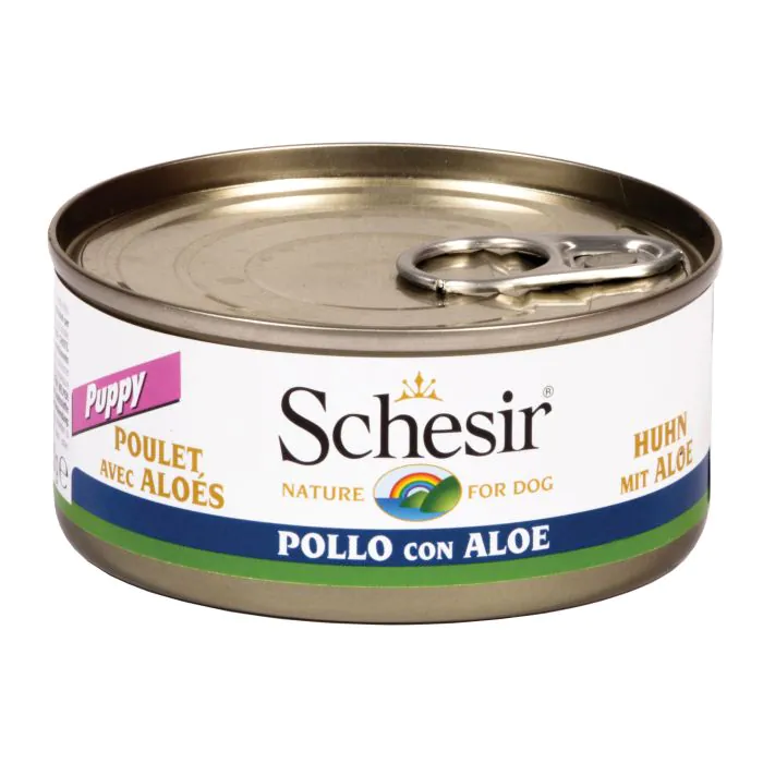 Schesir Cane Lattina In Jelly Puppy Pollo & Aloe 150 Gr Schesir Cane Lattina In Jelly Puppy Pollo & Aloe 150 Gr