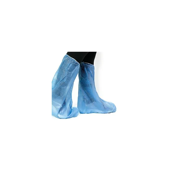 Copricalzare monouso impermeabile 38 x 47 azzurro tessuto in accoppiato polipropilene + polietilene 100 pezzi Copricalzare monouso impermeabile 38 x 47 azzurro tessuto in accoppiato polipropilene + polietilene 100 pezzi