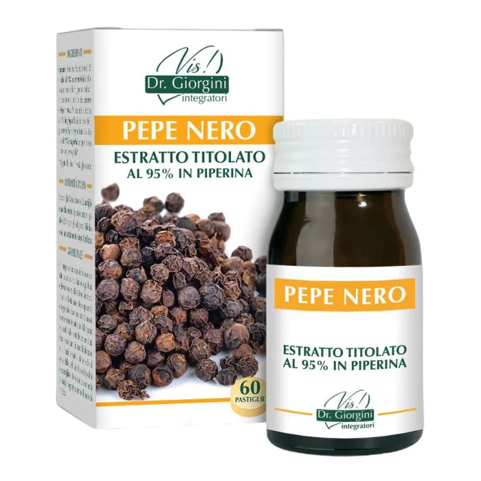 Pepe nero estratto titolato 60 pastiglie Pepe nero estratto titolato 60 pastiglie
