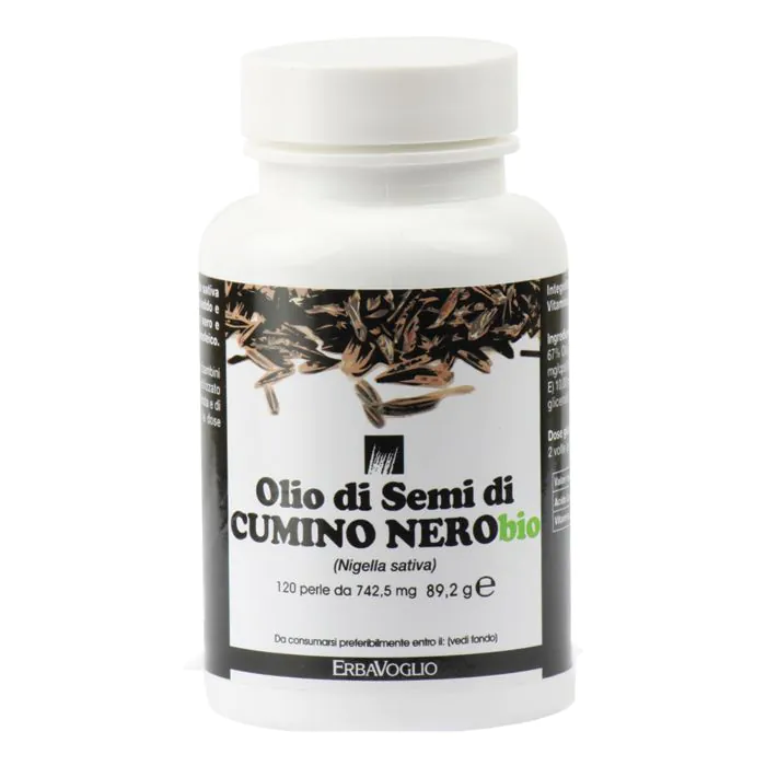 Olio semi cumino nero bio - 120 perle Olio semi cumino nero bio - 120 perle