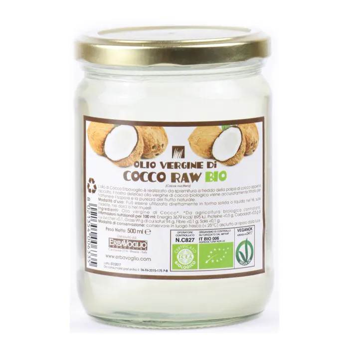 Olio di cocco bio 500 ml Olio di cocco bio 500 ml