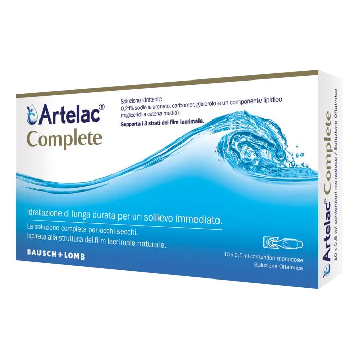 Artelac Complete Difesa Secchezza Oculare 10 Unità Monodose Da 0,5 ml Artelac Complete Difesa Secchezza Oculare 10 Unità Monodose Da 0,5 ml