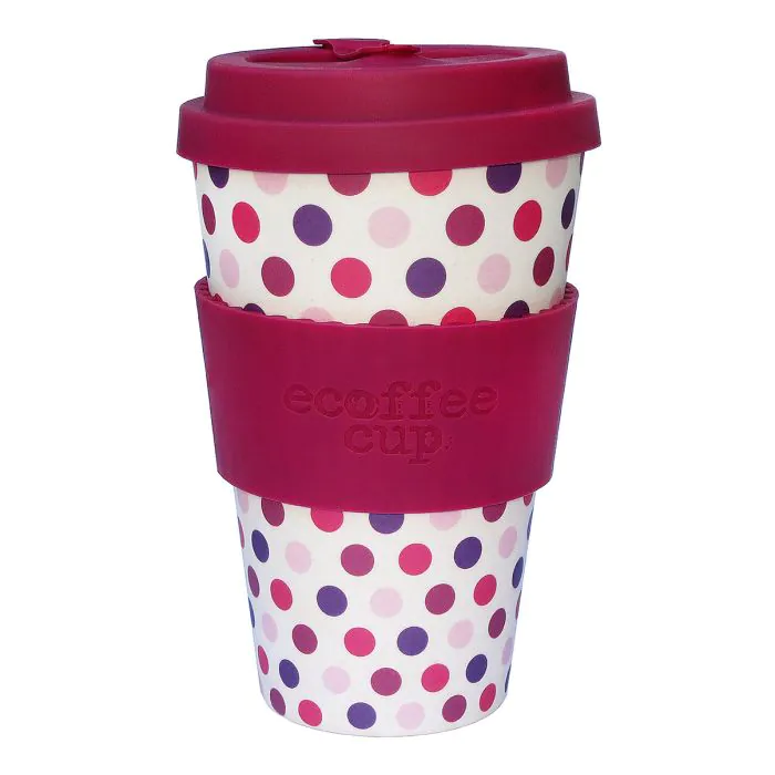 Pink plka ecotazza bambu' Pink plka ecotazza bambu'