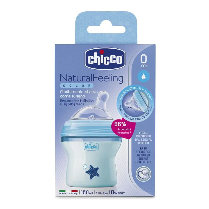 Chicco biberon naturalfeeling boy 0+m 150ml Chicco biberon naturalfeeling boy 0+m 150ml