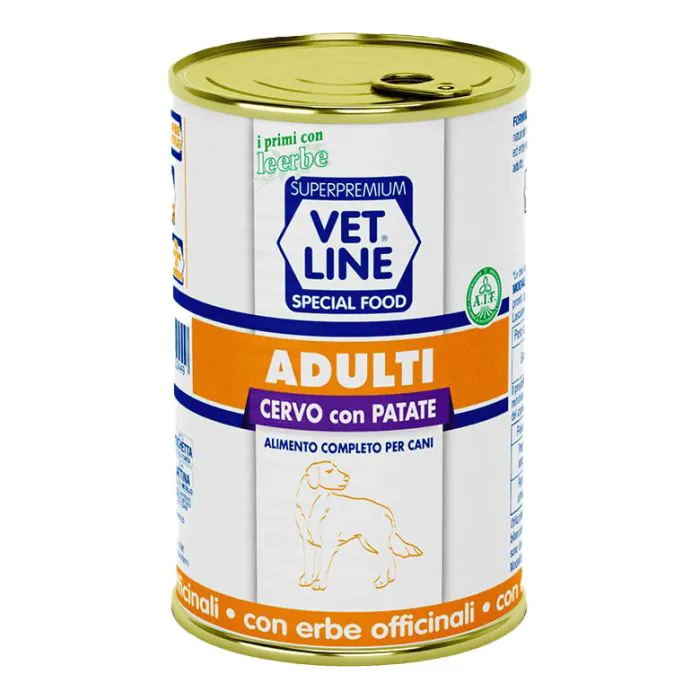 Vetline Cane Adulto Cervo & Patate 400 Gr Vetline Cane Adulto Cervo & Patate 400 Gr