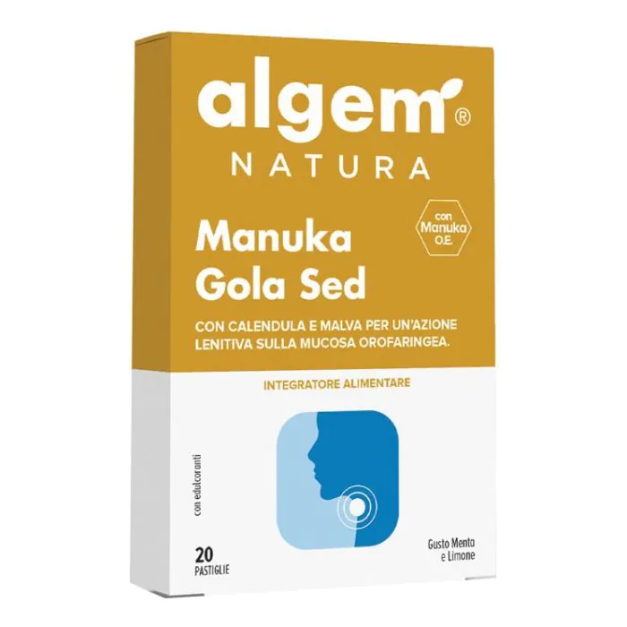 Algem manuka gola sed 20 pastiglie 1000 mg Algem manuka gola sed 20 pastiglie 1000 mg