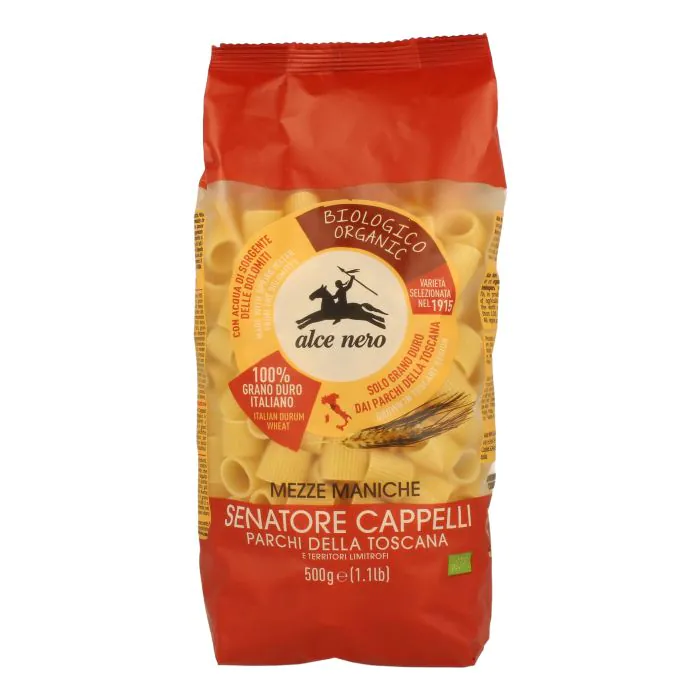 Mezze maniche semola senatore cappelli parchi toscani bio 500 g Mezze maniche semola senatore cappelli parchi toscani bio 500 g