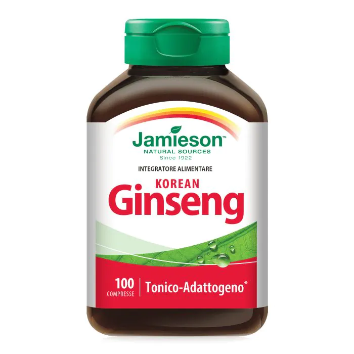 Jamieson korean ginseng 100 compresse Jamieson korean ginseng 100 compresse
